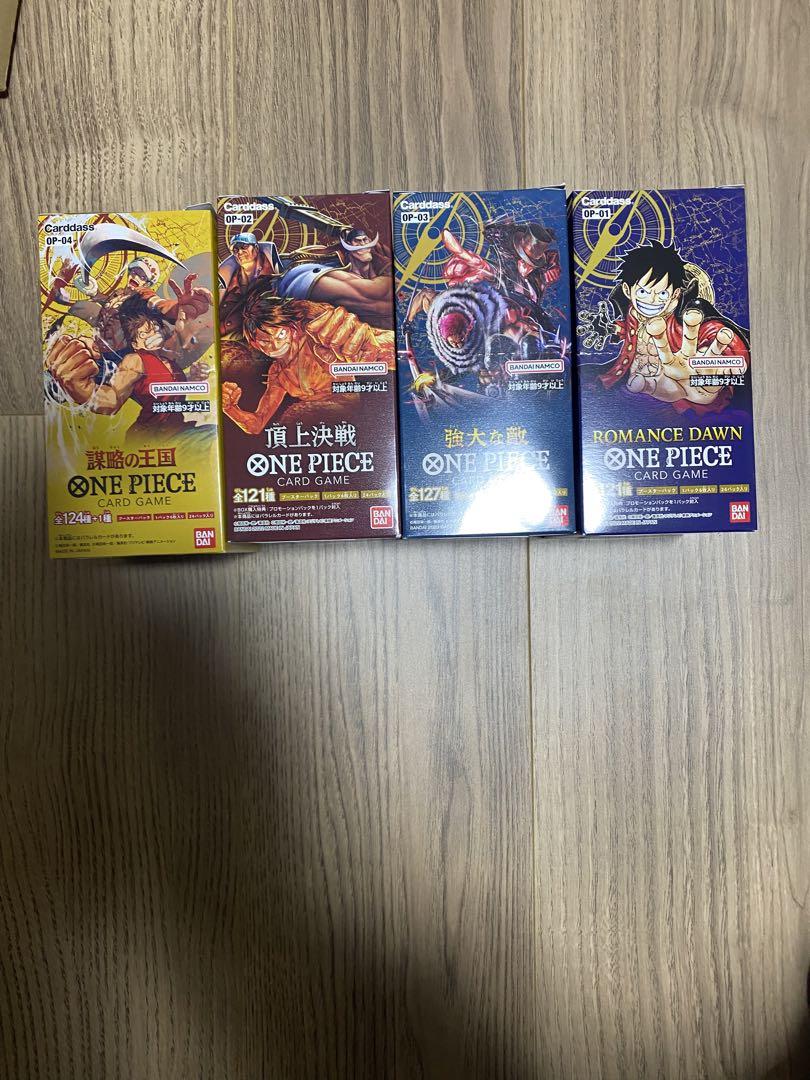 ワンピースカード未開封シール付き4box