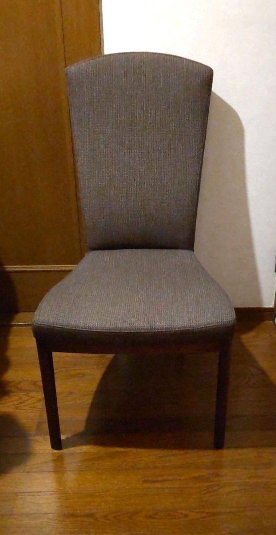 カリモク家具 ダイニングチェア  オーク 布張り  送料無料  匿名配送