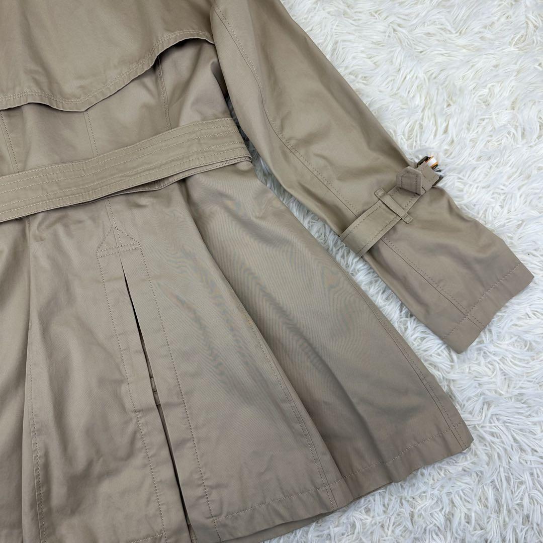 【美品】 バーバリーブルーレーベル トレンチコート ベージュ ライナー チェック