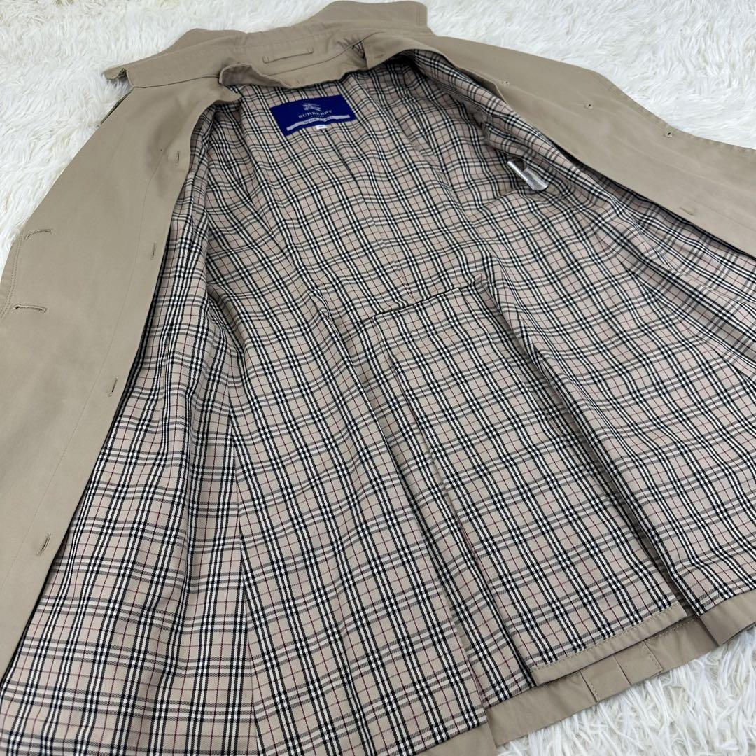 【美品】 バーバリーブルーレーベル トレンチコート ベージュ ライナー チェック