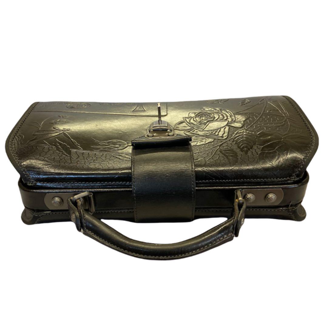 得価再入荷 ゴルチエ ニューローズ レザー バッグ がま口 黒 2rckB-m20856239142 限定SALE豊富な