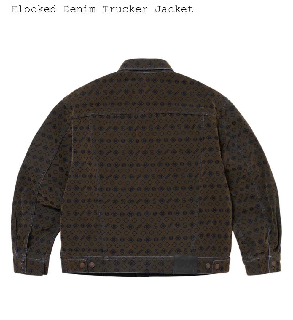 ジャケット・アウター Flocked Denim Trucker Jacket size M