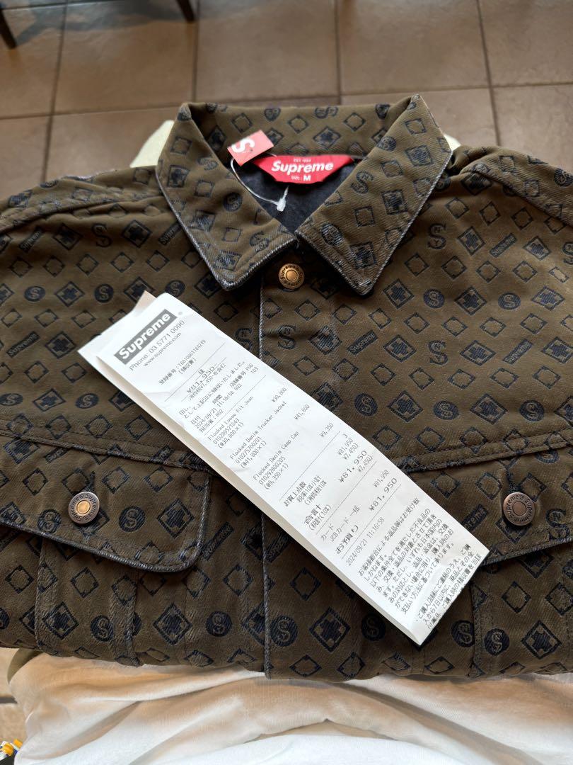 ジャケット・アウター Flocked Denim Trucker Jacket size M