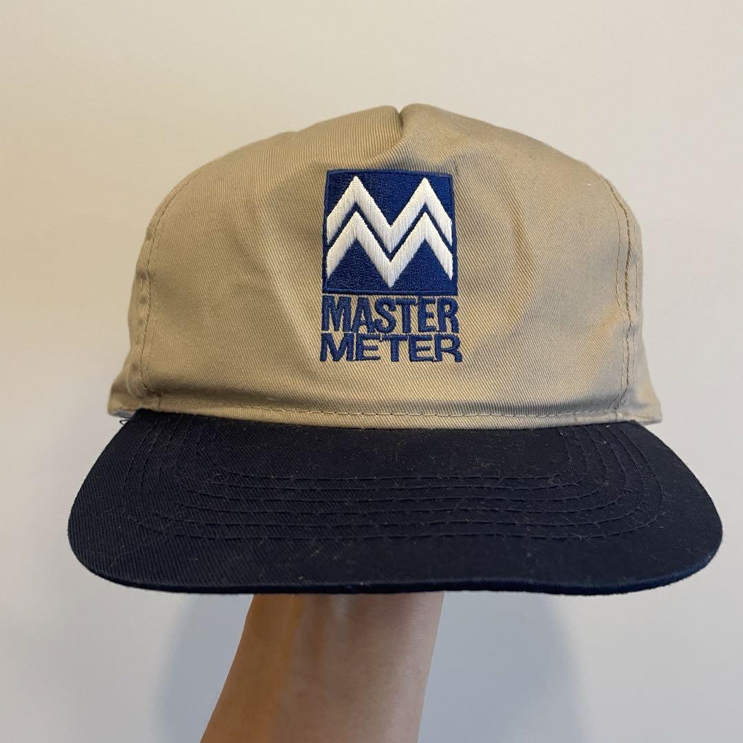 90s young an hat社製 企業ロゴキャップ 2トーンキャップ