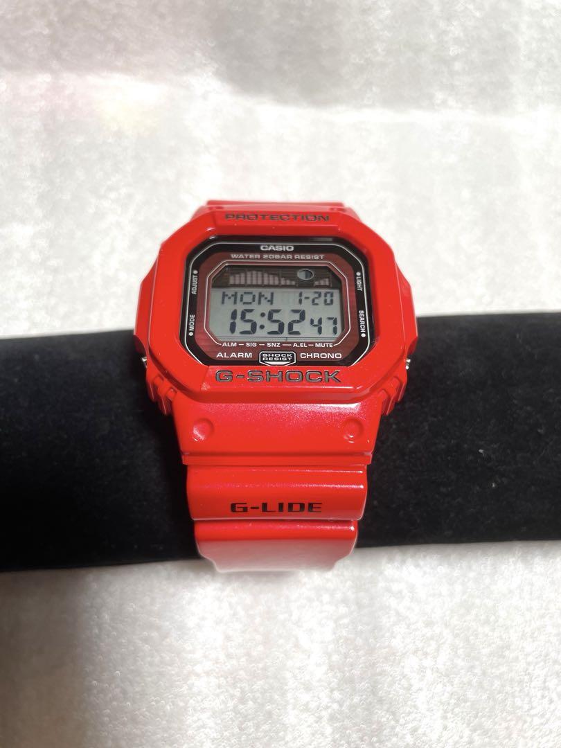 カシオ G-SHOCK GLX-5600 G-LIDE レッド