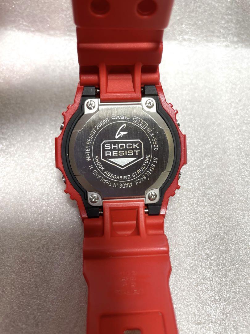 カシオ G-SHOCK GLX-5600 G-LIDE レッド