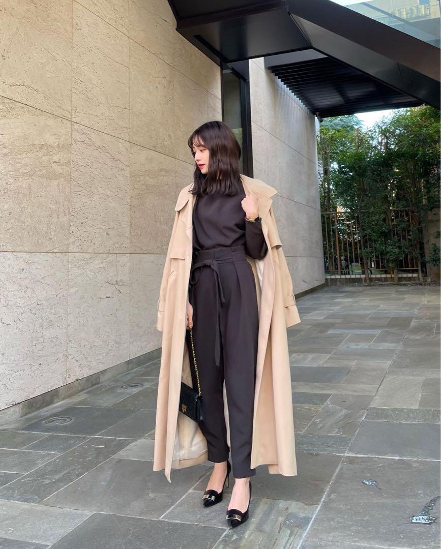 【新品タグ付き未使用】l'or Stand collar Long Coat