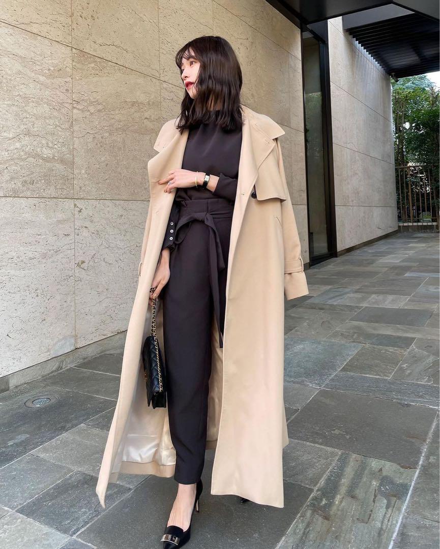 【新品タグ付き未使用】l'or Stand collar Long Coat