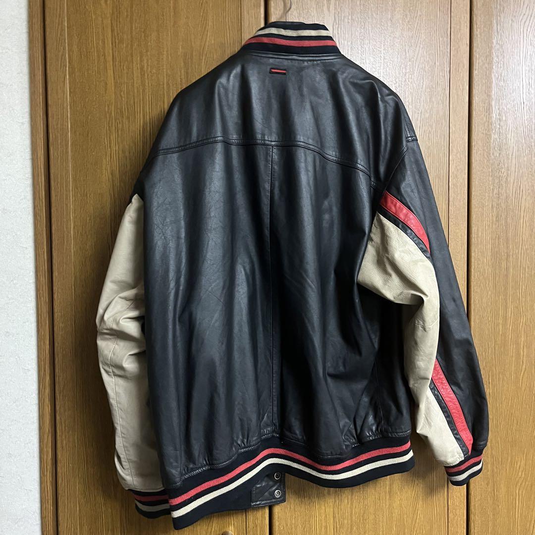 古着 FUBU THE COLLECTION レザー スタジャン XL