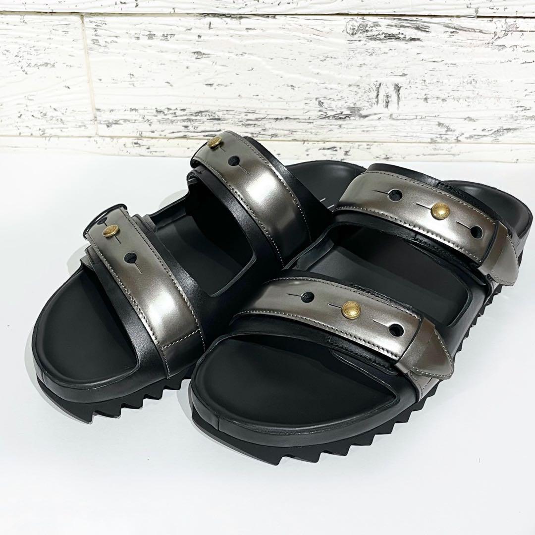 未使用】dunhill ダンヒル デューク ストラップ サンダル 黒 41 未使用】dunhill ダンヒル デューク ストラップ サンダル 黒 41