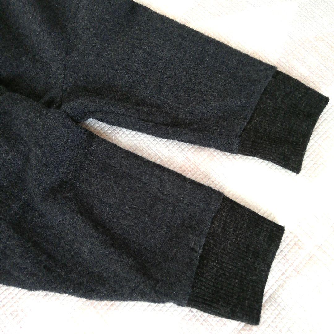 美品◆mizuiro ind ミズイロインド　Vネック　ニット　ワイド　日本製