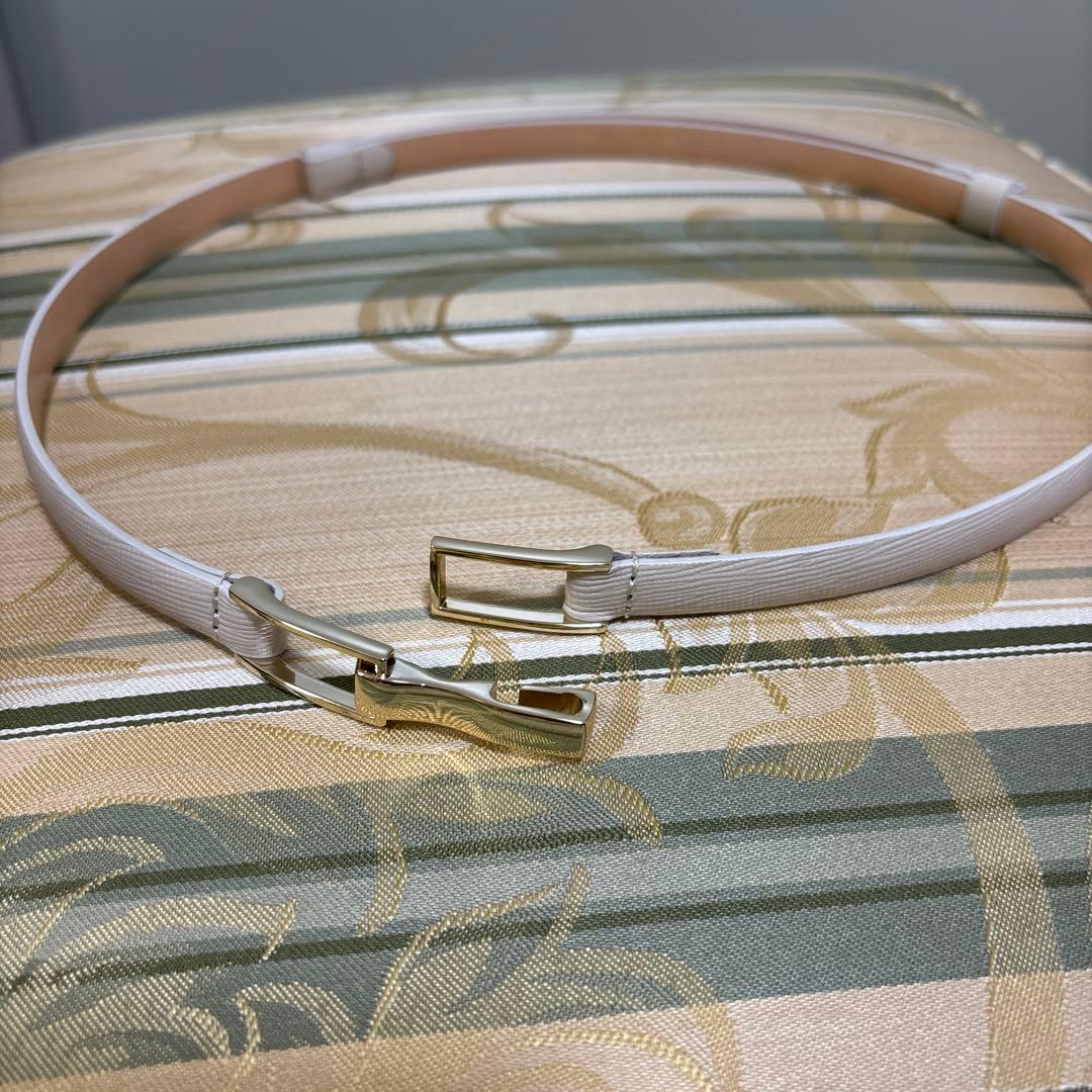 MACKINTOSH ホワイトレザーベルトMackintosh