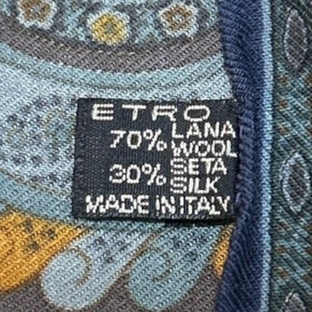 C223/エトロ ETRO ストール ペイズリー ウール シルク 総柄