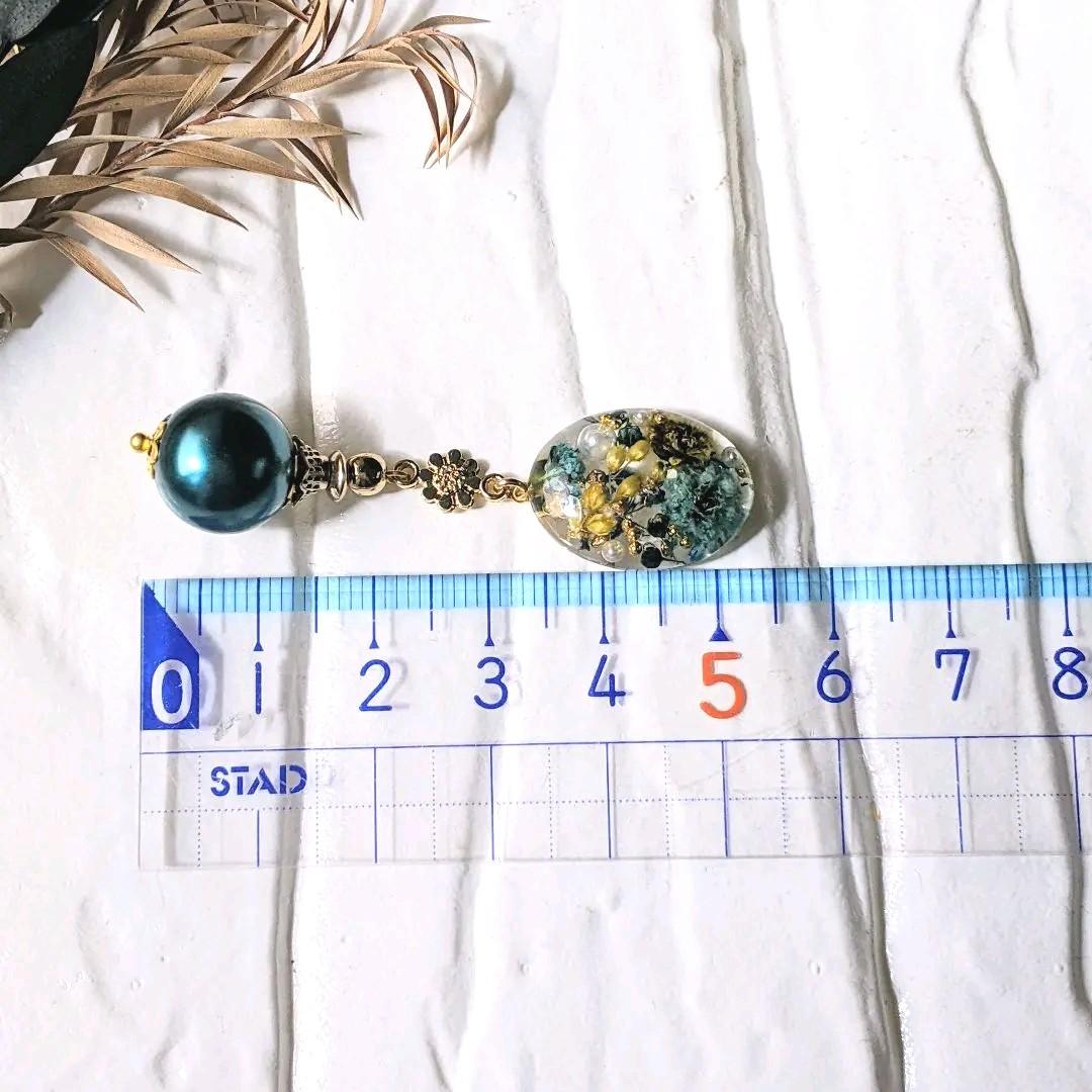 レジン オーバル 赤 お花とビーズ ピアス イヤリング Toptrofeus Com Br