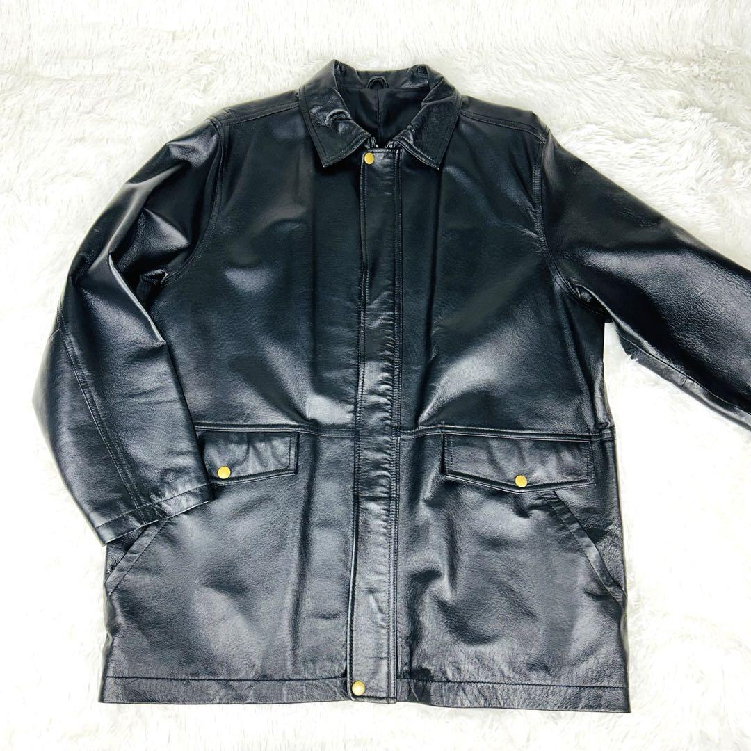 【美品】VIVRECLUB 黒 レザーコート Mサイズ　傷なし　レザージャケット