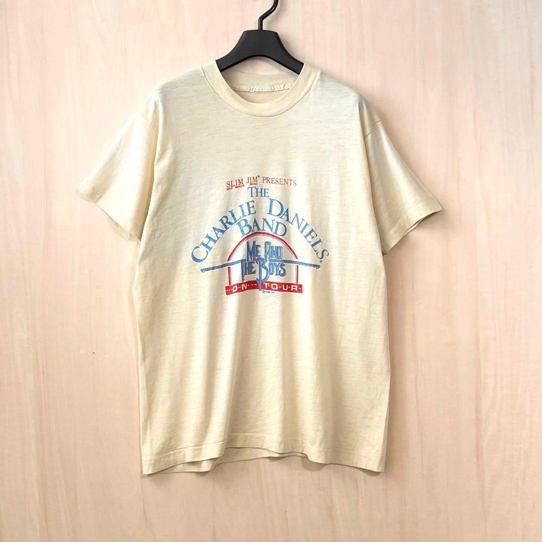 ふるさと納税 80s古着 ヴィンテージ ツアーTシャツ 1986年 チャーリー