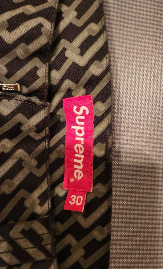 Supreme 2022SS ワークパンツ ブラックモノグラム
