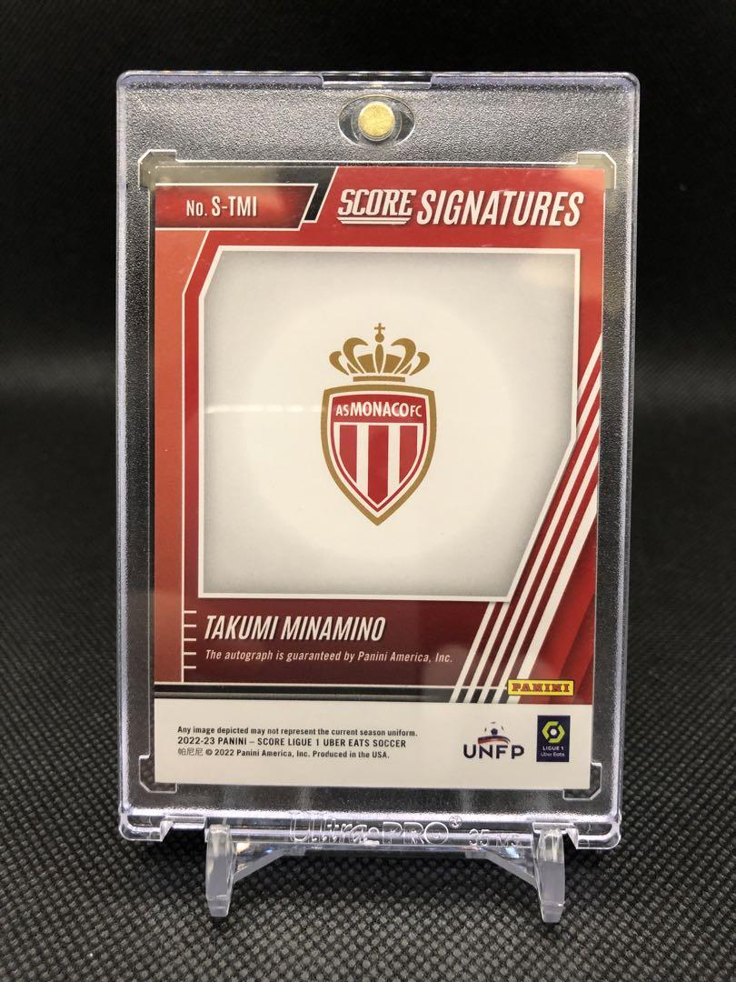 【日本未発売】南野拓実 モナコ 直筆サイン 22-23 Panini Score 画像2