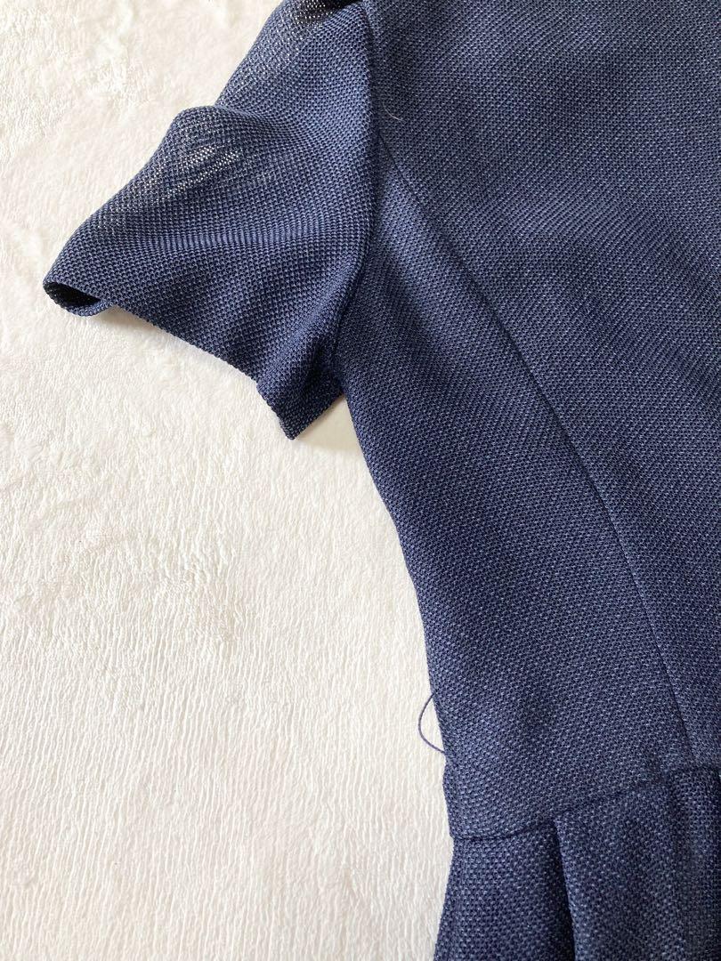 M’S GRACY 濃紺 半袖ワンピース 40 L 新モデル 美シルエット