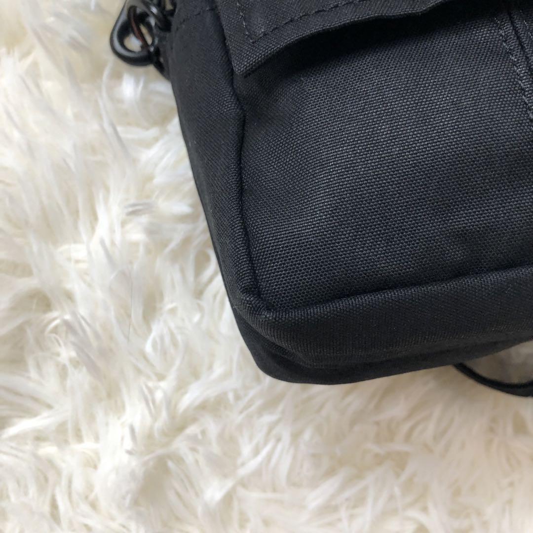 極美品⭐️PORTERポーター　ミニショルダーバッグ　フラップ付　黒