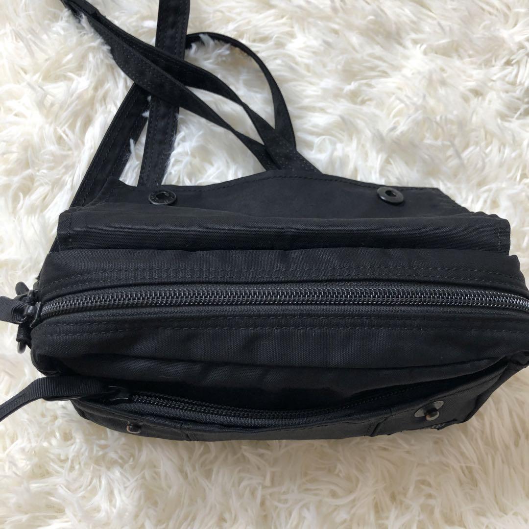 極美品⭐️PORTERポーター　ミニショルダーバッグ　フラップ付　黒
