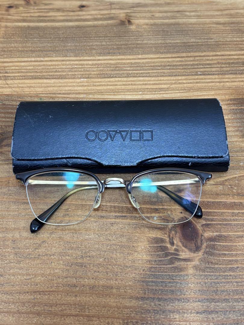 OLIVER PEOPLE S ゴールド 金縁 度付き