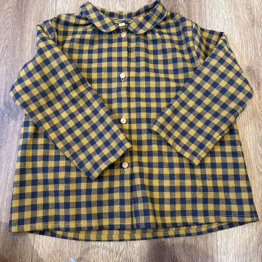 organic zoo Blueberry Gingham Shirt 4-5y