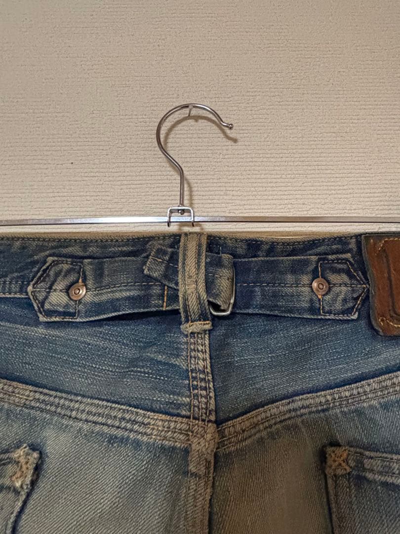 Lee 赤タグ　デニム 31×33 ダメージあり