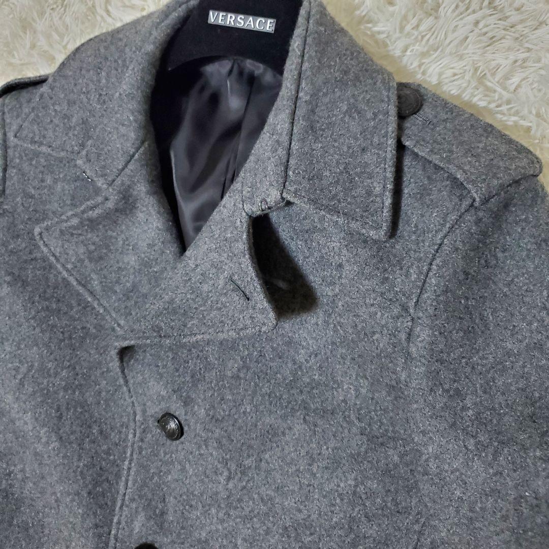 極美品 Paul Smith ポールスミス ウールコート ロゴ刻印ボタン M