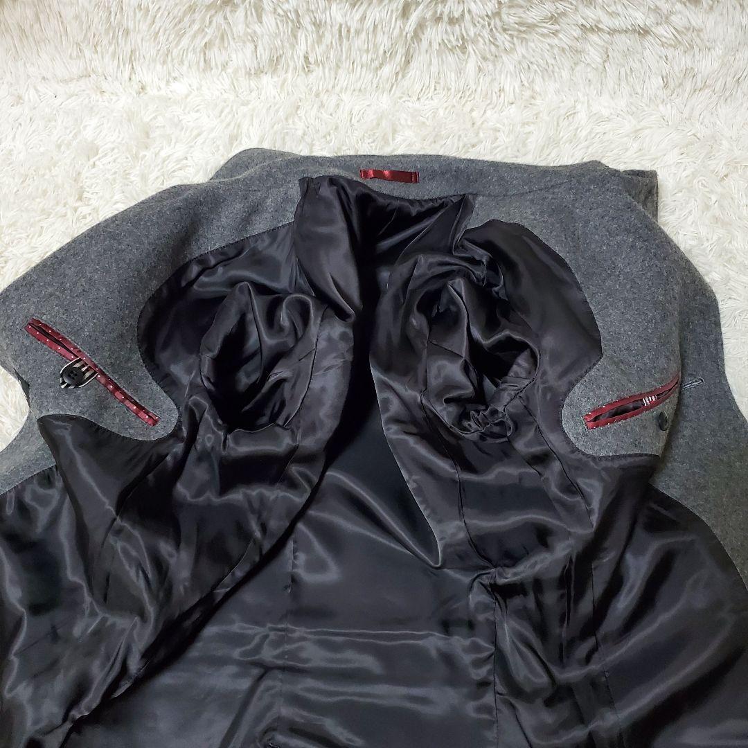 極美品 Paul Smith ポールスミス ウールコート ロゴ刻印ボタン M