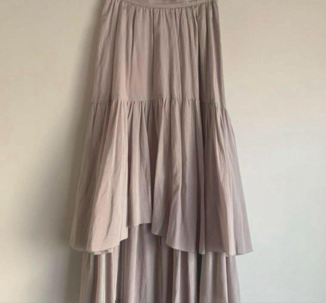 【新品未使用】スナイデル正規品　イレヘムティアードボリュームスカート　Sサイズ