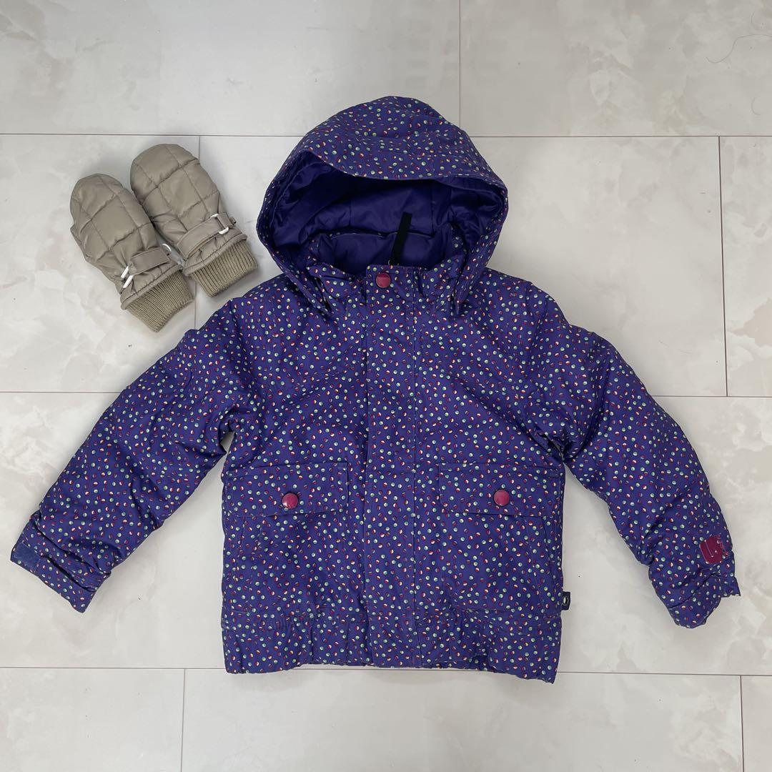 美品　Burton 子ども用スキーウェア 紫ドット