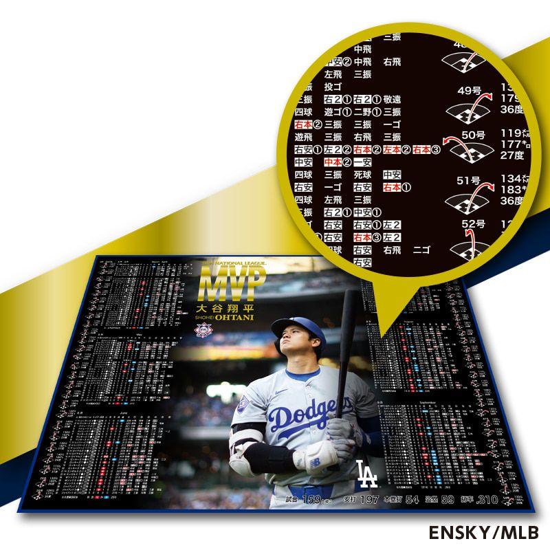 大谷翔平 2024 NL MVP 受賞記念プレミアムフレーム ビッグタオル