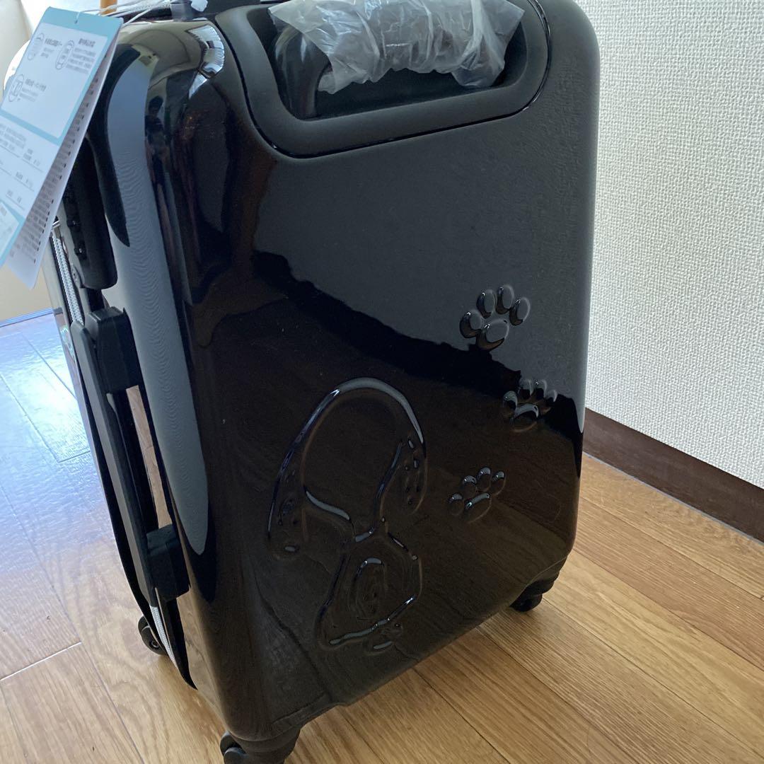 スヌーピー　キャリーケース　ブラック