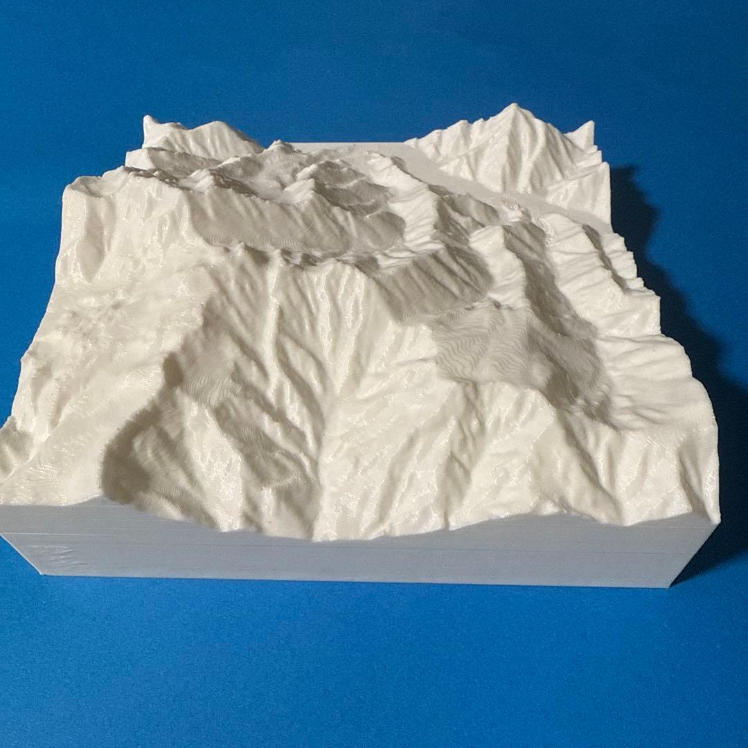 山岳模型　北アルプス　剱・立山連峰の立山エリア　白モデル その他