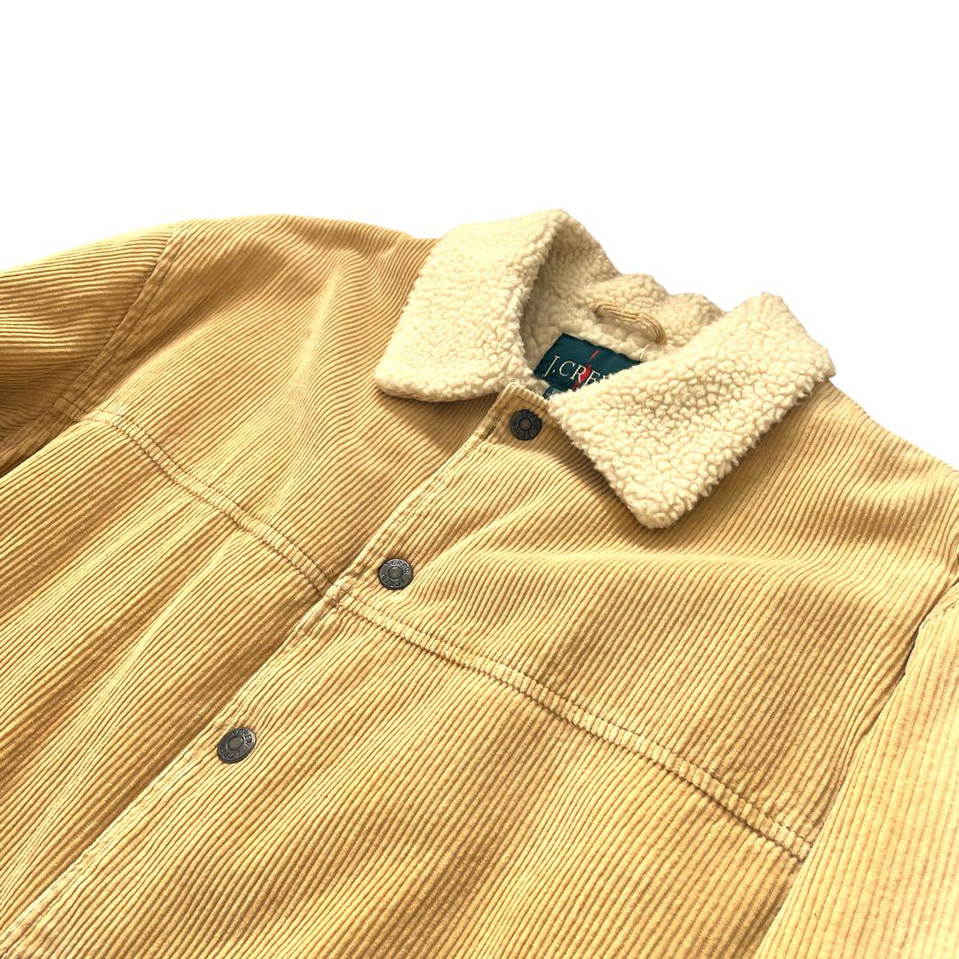 メ*ル様 美品 激レア 90s \"J.CREW\" 裏ボア コーデュロイジャケット
