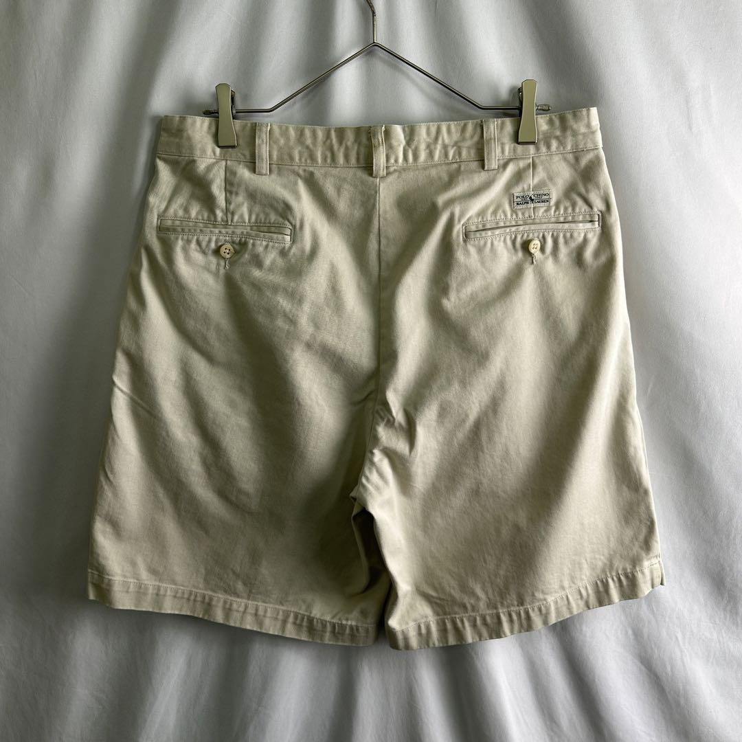 90s Polo by Ralph Lauren コットン 2タック チノ
