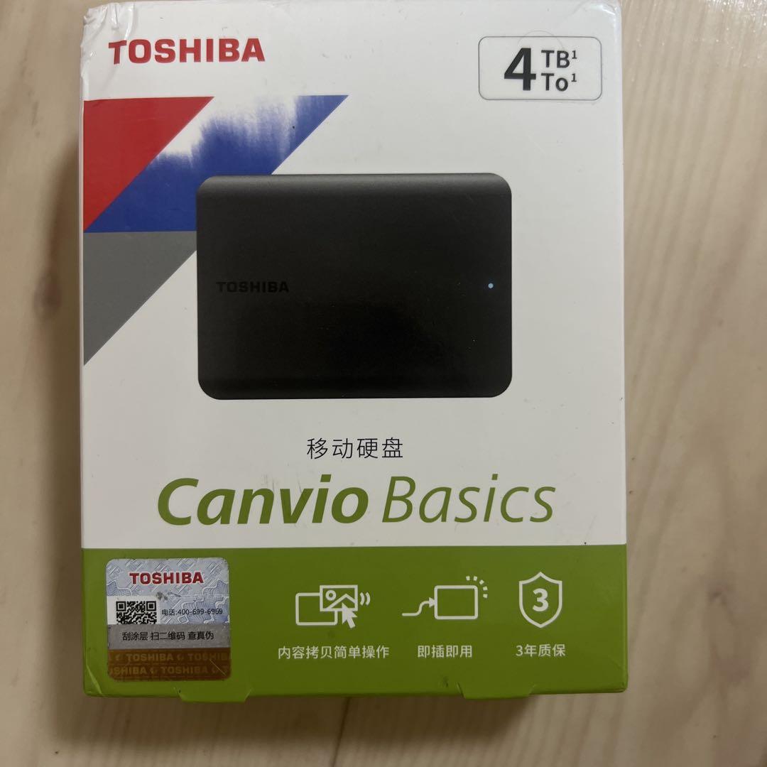 新品未開封　TOSHIBA Canvio Basics 4TB 外付けHDD