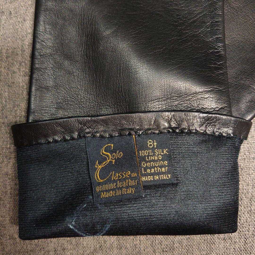大人気定番 新品 キッドスキン レザー ロンググローブ 長手袋 3E1Ac-m20903227091 本革 ストレッチ 60cm丈 高品質特価