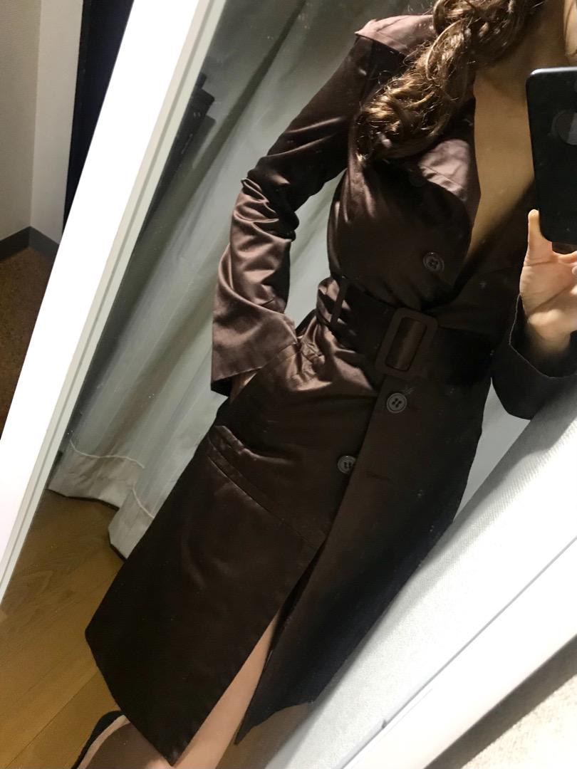 bebe コート S 3Tz9B-m20903755216 ブラウン トレンチ 格安在庫