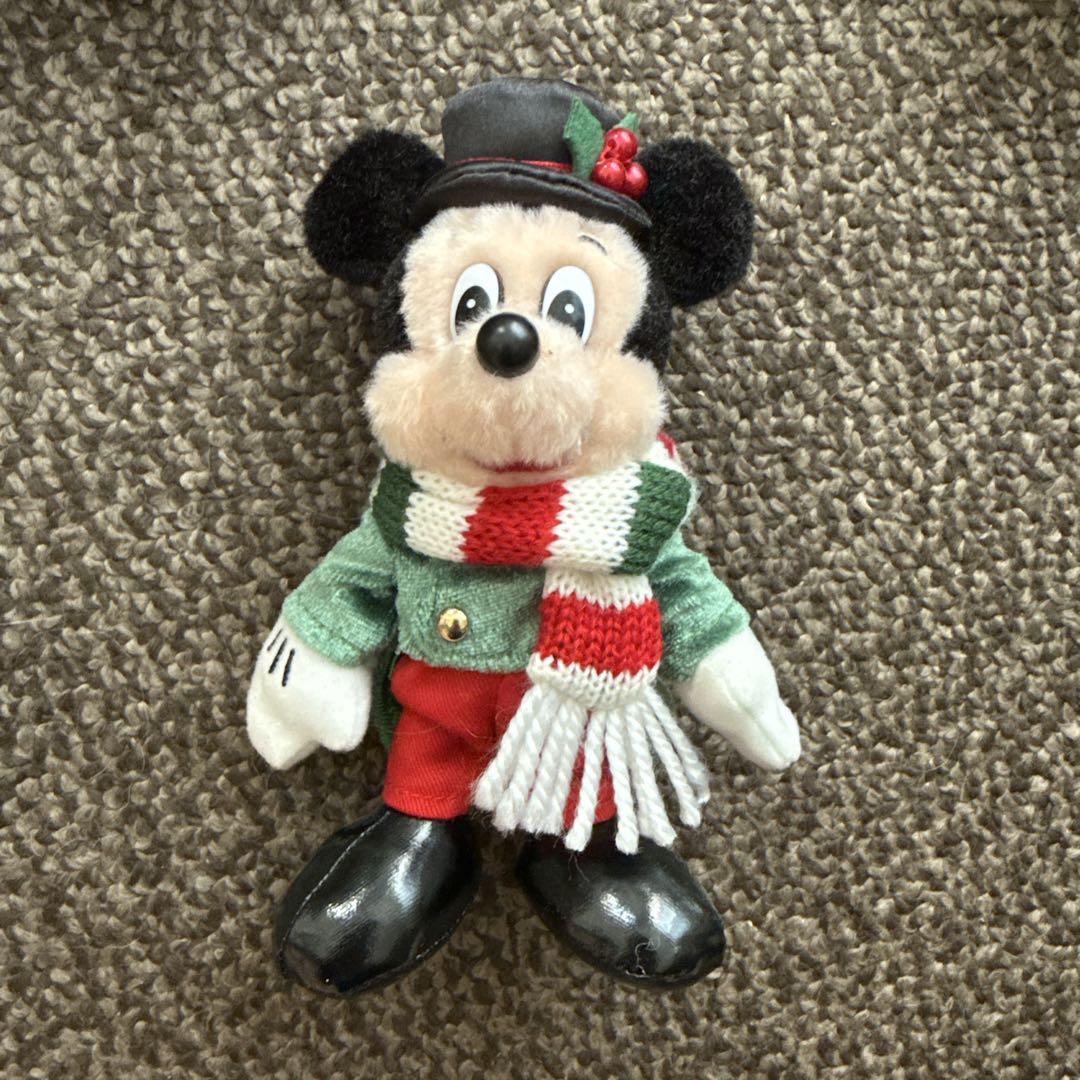 レトロミッキー クリスマス ぬいぐるみ ヴィンテージ レトロミッキー ぬいぐるみバッジ 35周年 クリスマス - メルカリ