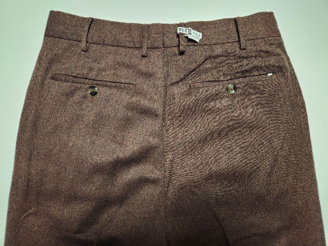 【美品】ピーティートリノ　2p　TREDICI　ワイドパンツ　茶　48　秋冬