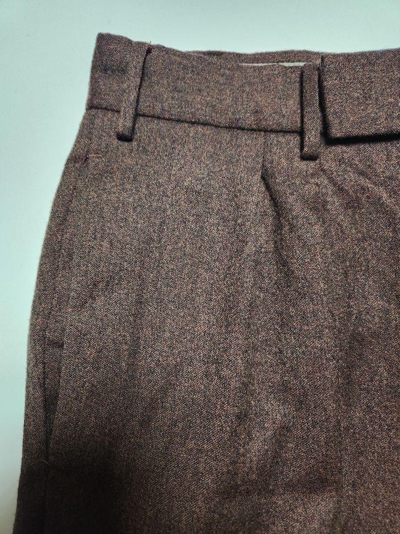 【美品】ピーティートリノ　2p　TREDICI　ワイドパンツ　茶　48　秋冬