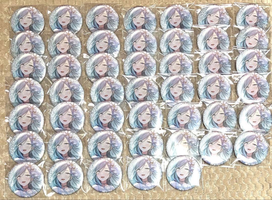 プロセカ グリッター缶バッジ グリ缶 4B カラマイ 日野森雫 47点傷や汚れあり