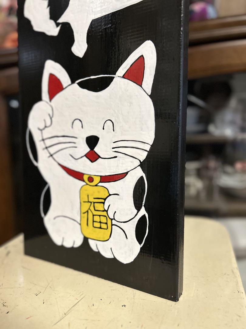 木製看板　招き猫　天然木　営業中蕎麦　 拉麺　居酒屋　定食贈答品ギフト開店祝　㊗️ 木製看板 天然木 招き猫 営業中 蕎麦 拉麺 居酒屋定食贈答品