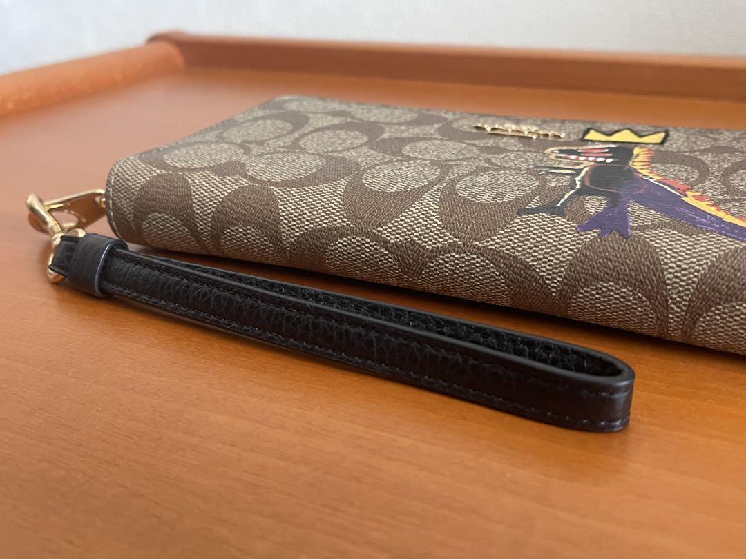 COACH コーチ 長財布 ラウンドファスナー シグネチャー PVC