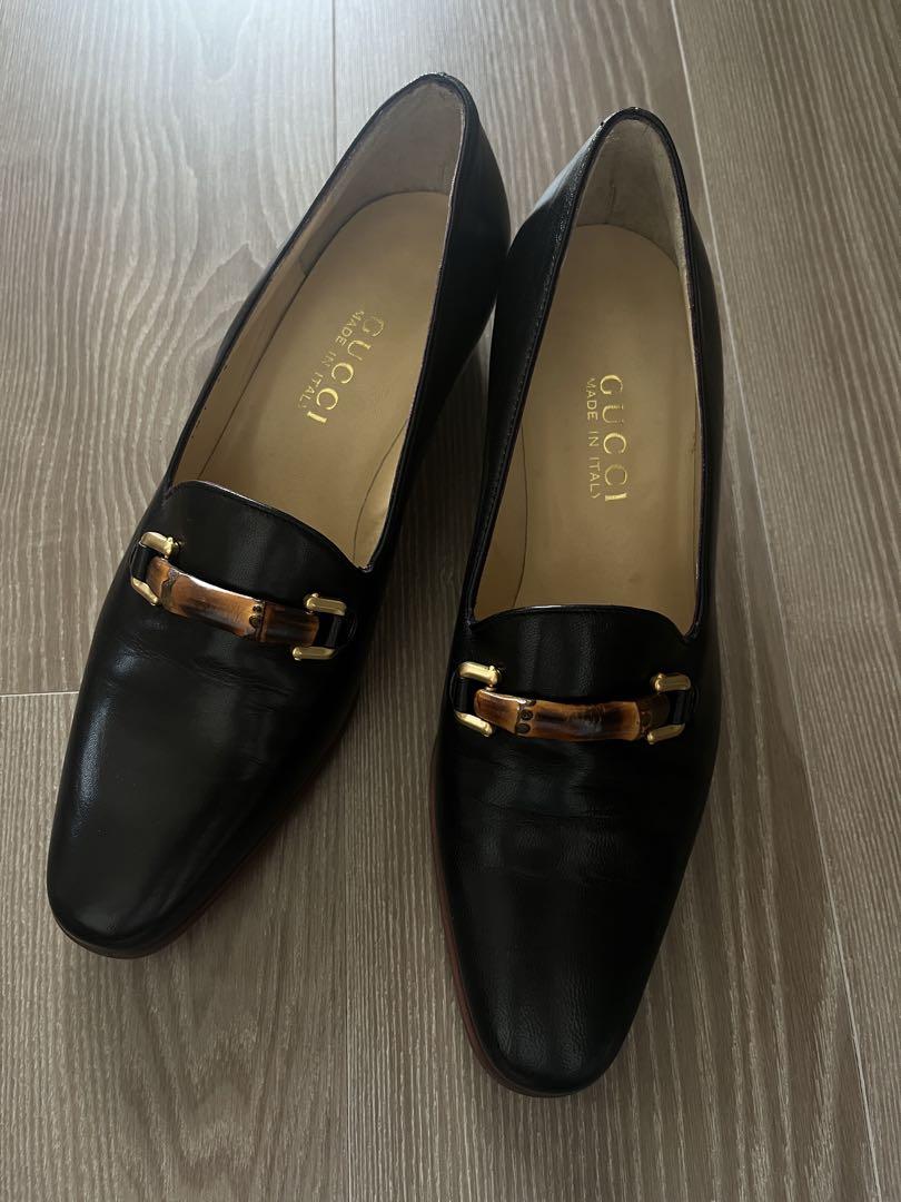 GUCCI ブラックレザー ローファー