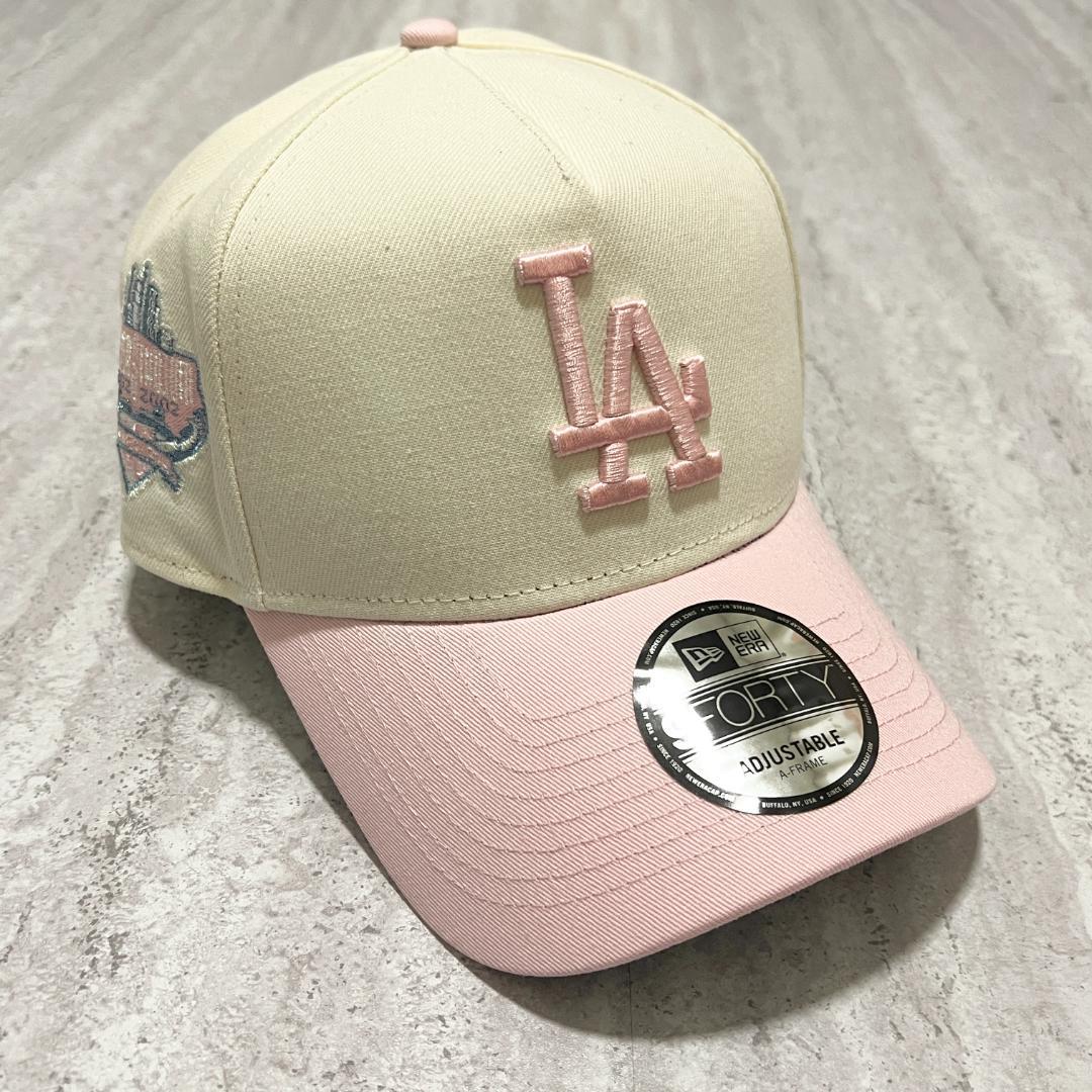 値引き！ 海外限定！ LA ニューエラ キャップ ドジャース　ピンク　ツートン 海外限定！ LA ニューエラ キャップ ドジャースピンク ツートン