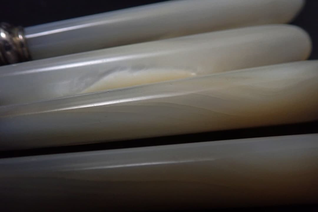 G320 オールドフランス 白蝶貝 6本 ティーナイフ カルディヤック