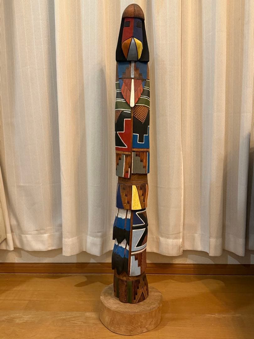 超 ネイティブアメリカン ジェリー ガイ 巨大カチナドール ウッドトーテム目立った傷や汚れなし